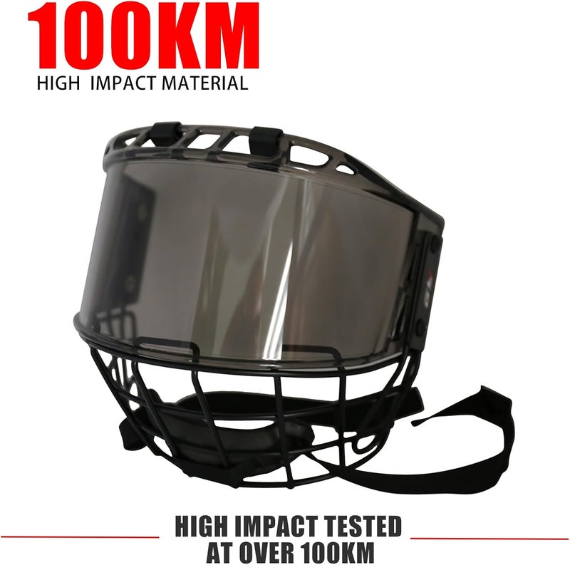 GY PC300 Hockey Helmet Cage & Face Shield Protector Combo - Image 2